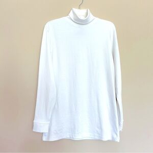 Utopia Women’s Classic White Turtleneck Top